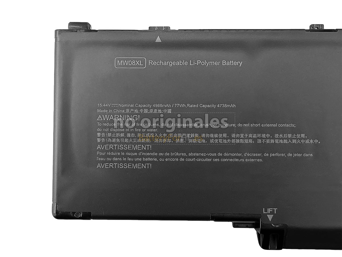 batería para HP MW08077XL