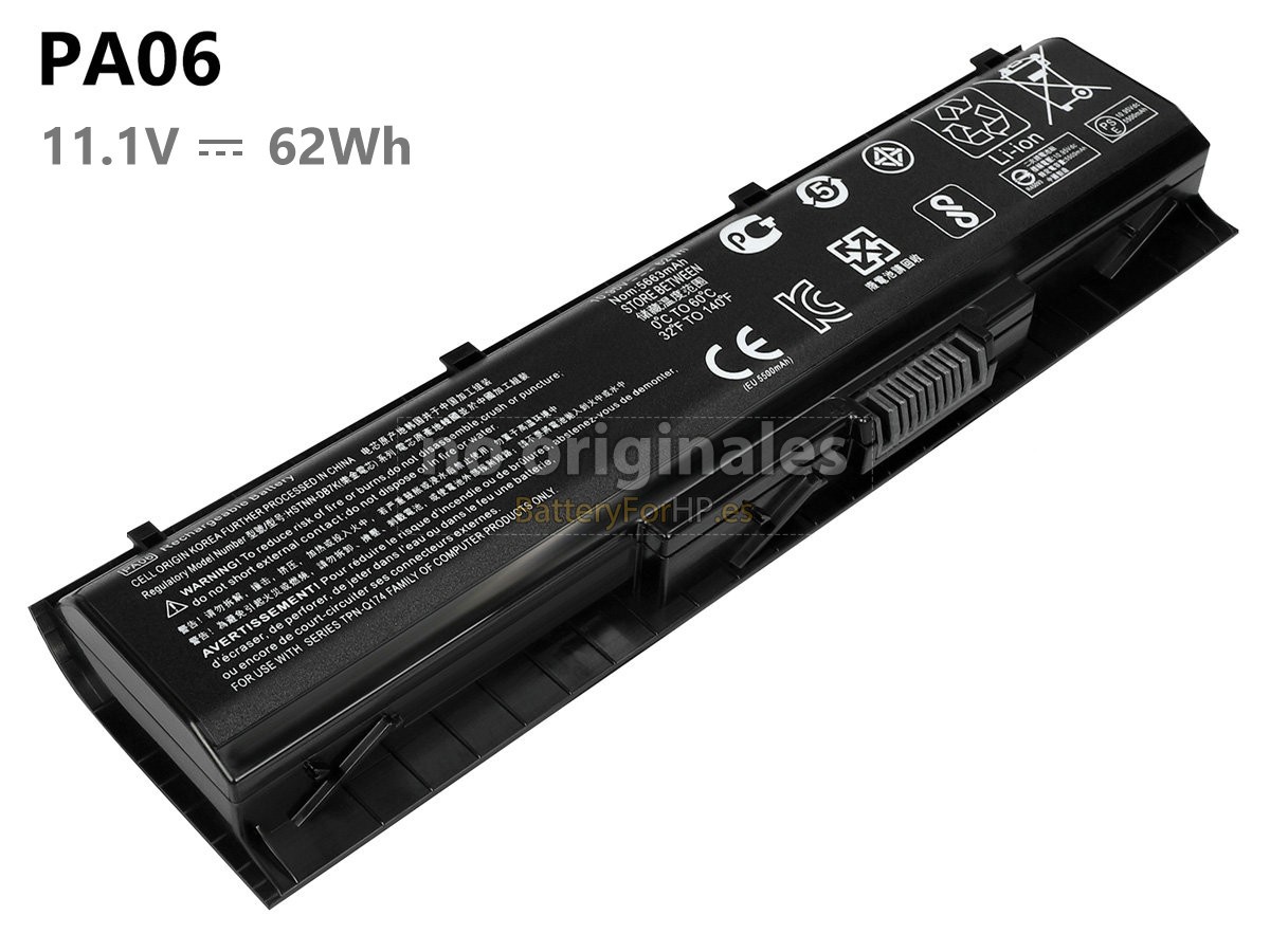 11.1V 62Wh batería para HP 849911-850