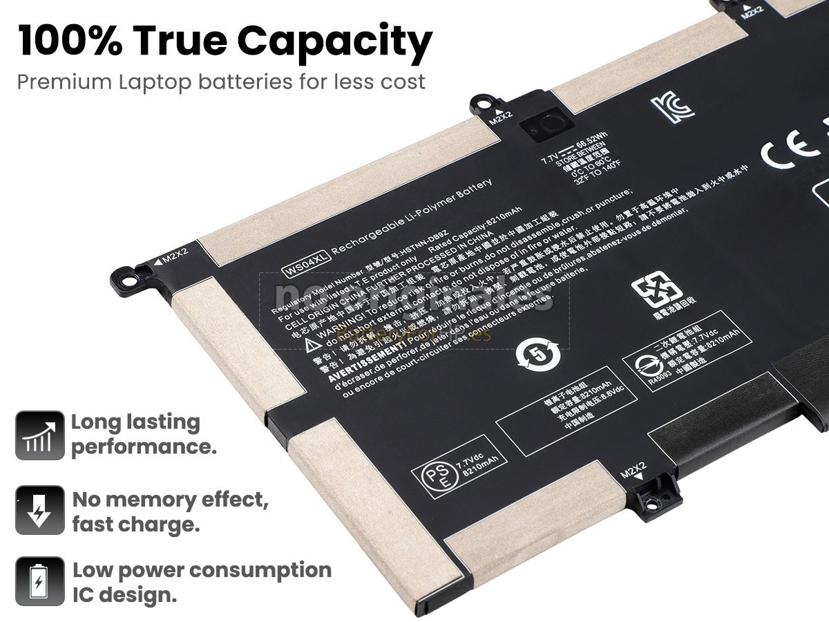 7.7V 66.52Wh batería para HP Spectre X360 Convertible 14-EA0059NW