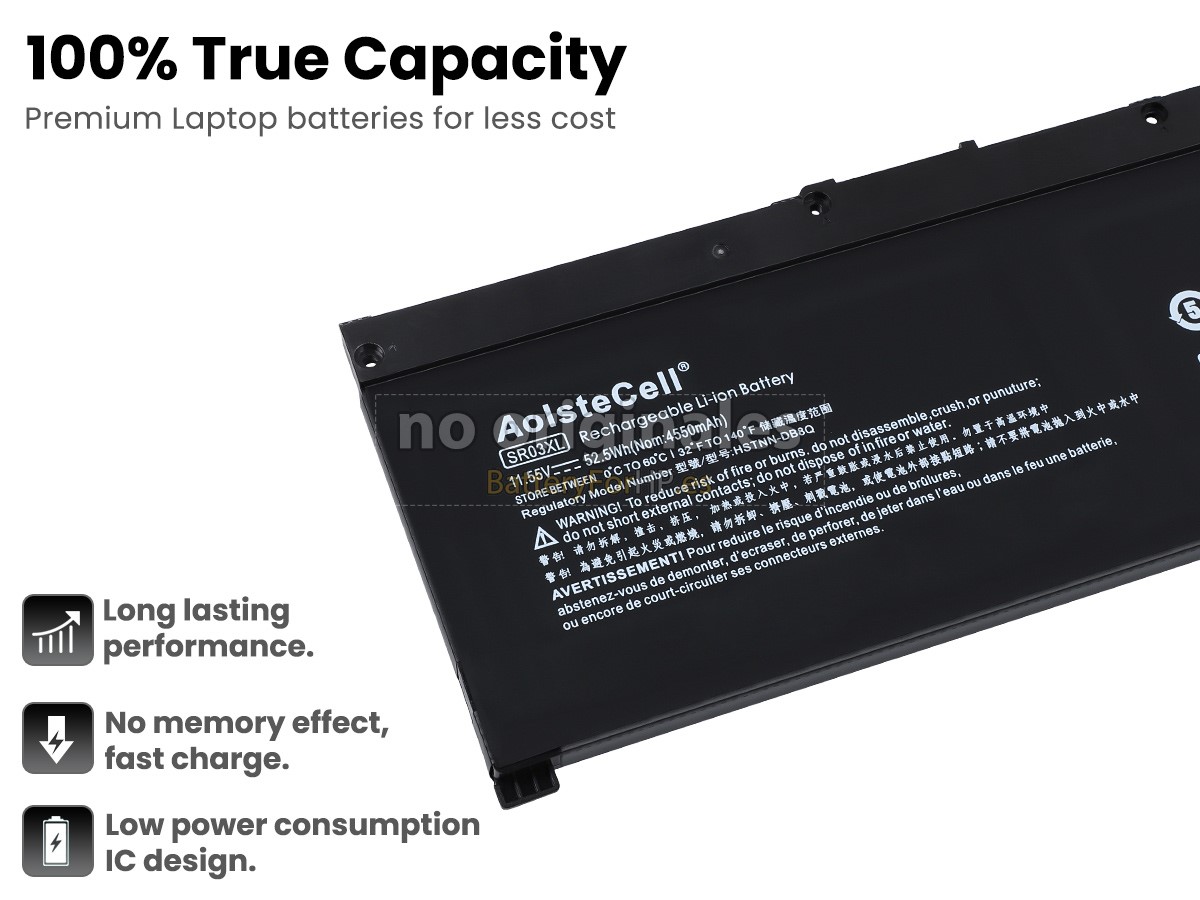 11.55V 52.5Wh batería para HP Omen 15-DC1036NS