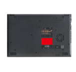 En la parte posterior de la notebook